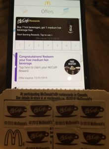 Twice as much free coffee with the McDonald's app